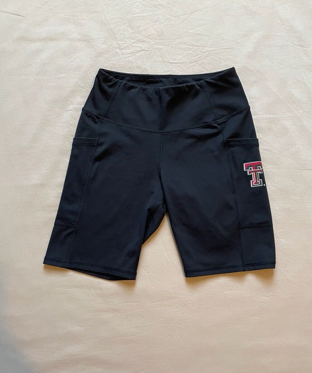Texas Tech University Zoozatz Women's Black Bike Shorts Size Small